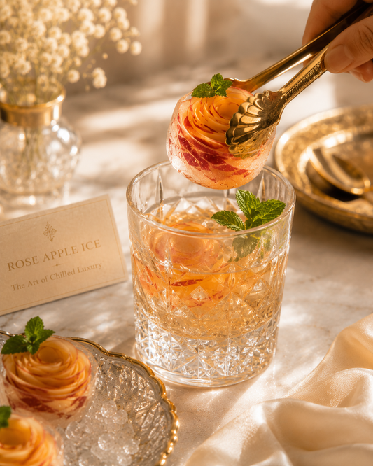 manzana rosa hielo