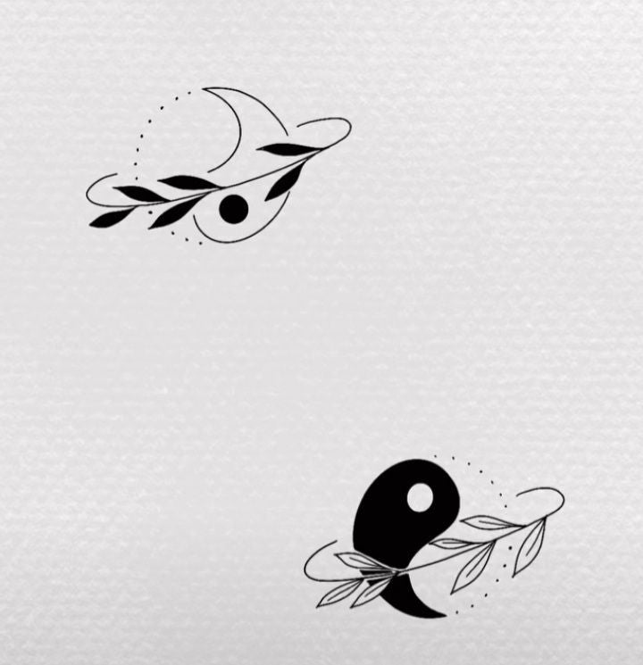 The Yin & Yang duo matching tattoo