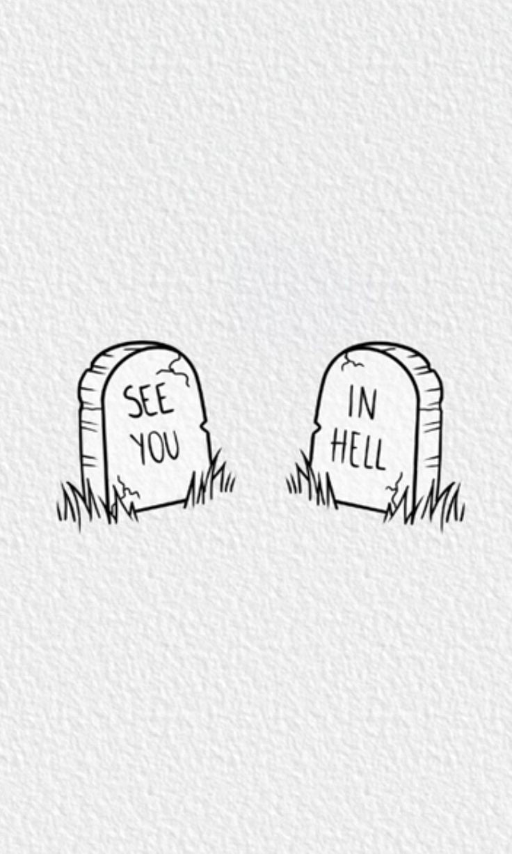 The "Go To Hell " Matching temporary tattoo