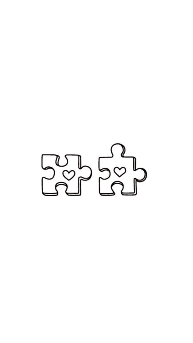 The "Puzzle" Matching temporary tattoo