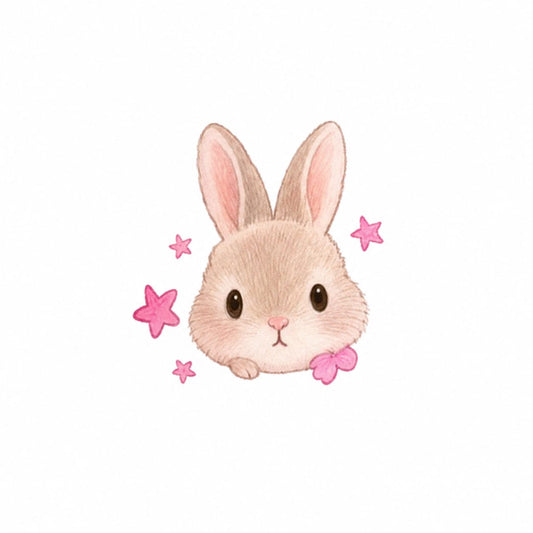 The Cute Bunny Temporary Tattoo