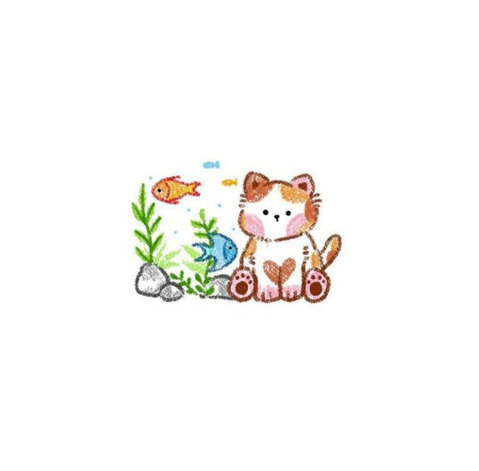 The Cat in the park temporary tattoo