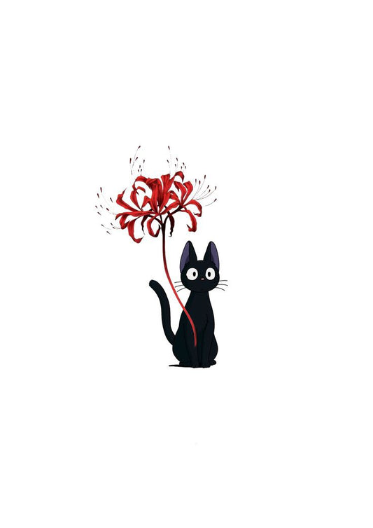 The Black Cat temporary tattoo