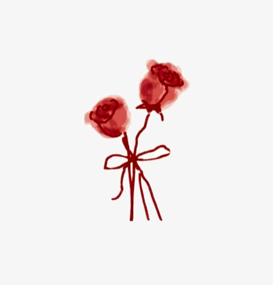 The duo rose Temporary tattoo