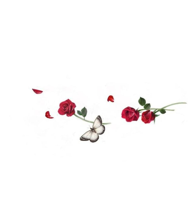 The Rose Petal River temporary tattoo