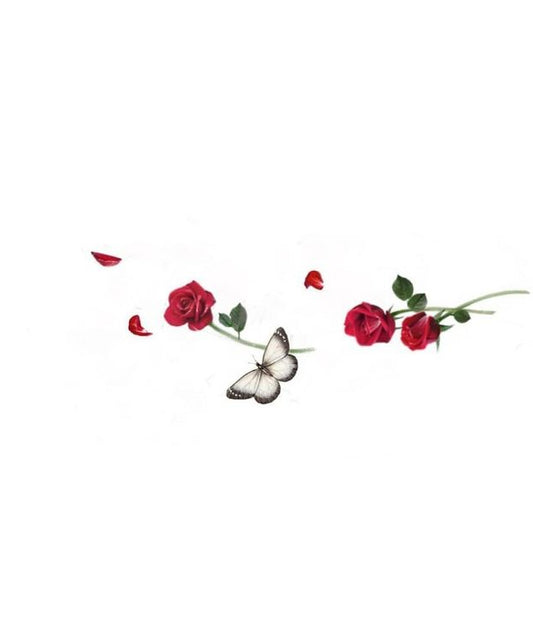 The Rose Petal River temporary tattoo