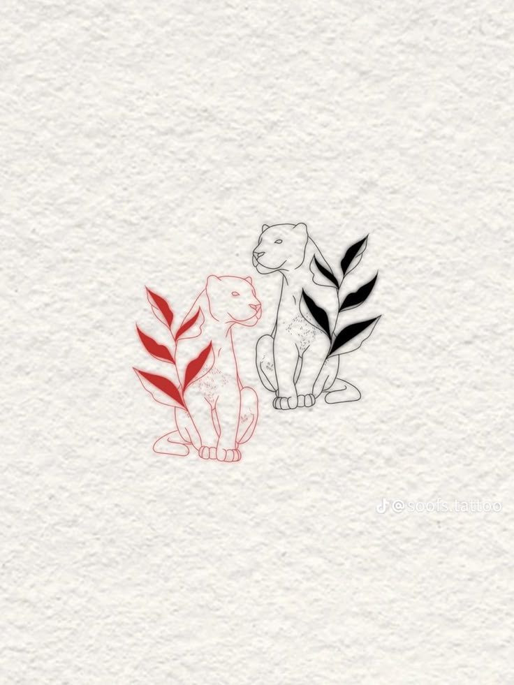 The tigress duo matching tattoo