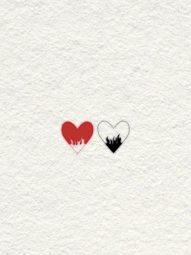 The cold Warm heart duo matching tattoo