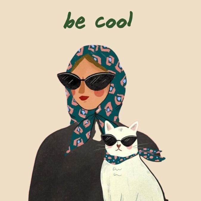 "Be Cool" temporary tattoo