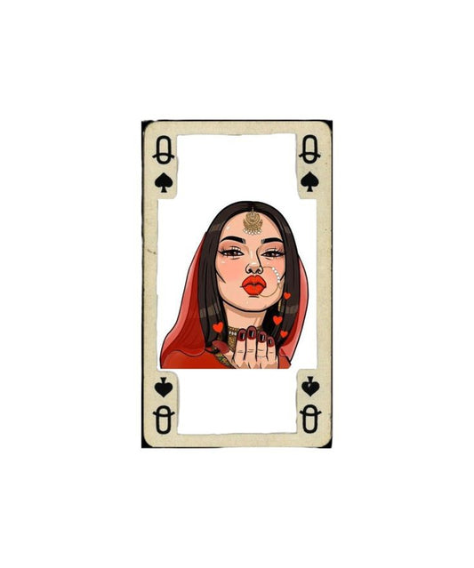 " The Kissing Queen " Temporary tattoo
