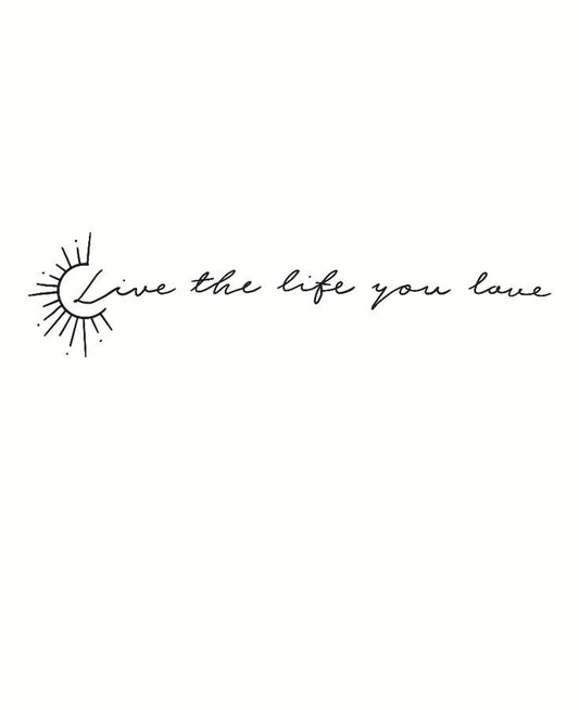 Personalized Quote "the sun character " temp. tattoo