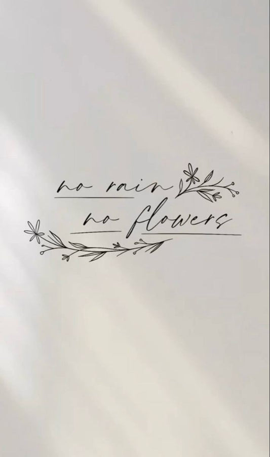 Personalized Quote "the flower Closure" tattoo